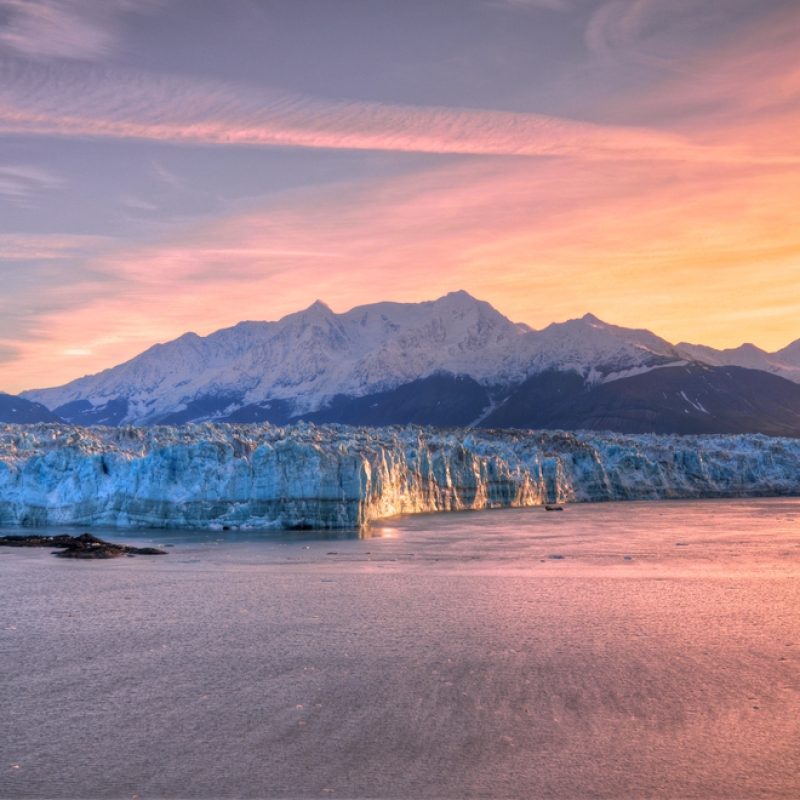 Sunrise at Hubbard Glacier Alaska